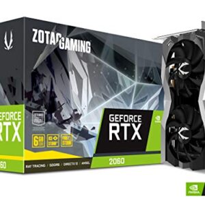 Placa de Vídeo Zotac Gaming - GeForce RTX 2060, Twin Edge, LHR, 6GB GDDR6, Preto