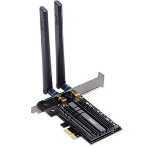 Placa Wireless WiFi 6 AX 5ghz Bluetooth 5.0 Intel AX200 FV-AX3000 PCI-e X1 Preto