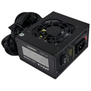 Apevia Fonte de alimentação SFX-AP500W Mini ITX Solution/Micro ATX/SFX 500W