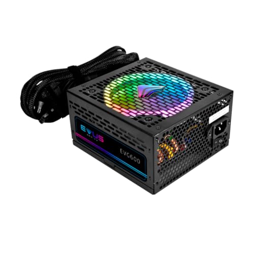 Fonte ATX Gamer Evus EVG600 ARGB 600w 80 Plus Bronze