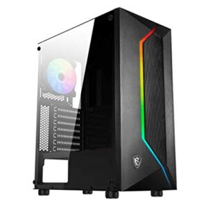 GABINETE MSI MAG VAMPIRIC 100R Gaming BLACK, 1x120mm ARGB PWM Fan, 1x120mm PWM Fan, Painel Frontal RGB, Vidro Temperado, Mid-Tower, ATX, Micro-ATX, Mini-ITX, 306-7G07R25-809