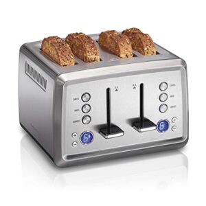 Hamilton Beach 22796 Digital 2 Slice Toaster with Bagel, Defrost & Cancel Settings Stainless Steel