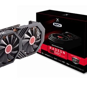 Placa de Vídeo Gpu Rx 580 8Gb Oc+ Gts Ddr5 1386Mhz, Xfx, Gpu Rx580 Rx-580P8Dfd6, 8