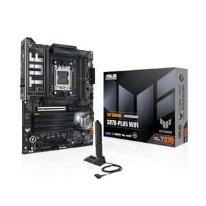 ASUS TUF GAMING X870-PLUS WIFI - Placa-mãe com 256 GB, 4 dispositivos compatíveis, Preto (WiFi)