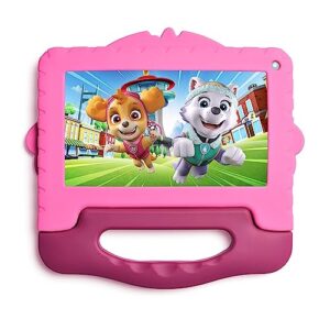 Tablet Infantil Patrulha Canina Skye com Controle Parental 4GB RAM + 64GB + Tela 7 pol + Case + Wi-fi + Android 13 + Quad Core Multi - NB422
