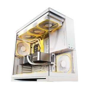 Gabinete Gamer Geometric Future Model 5 Branco com 5 Fans