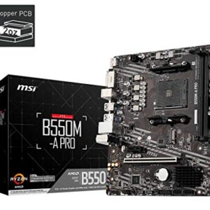 MSI Placa mãe B550M-A PRO AMD B550 soquete AM4 Micro ATX DDR4-SDRAM