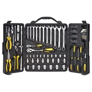 Stanley Mala de Ferramentas 110 Peças com Jogo de Chaves Fenda e Philips, Modelo STMT81244
