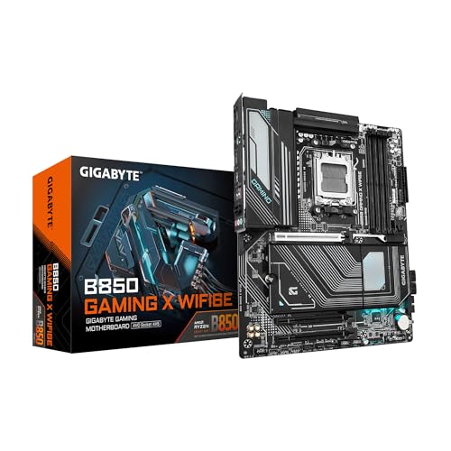 GIGABYTE Placa-mãe B850 Gaming X WIFI6E AMD AM5 LGA 1718, ATX, DDR5, 3X M.2, PCIe 5.0, USB-C, WIFI6E, LAN 2,5GbE, EZ-Latch, Garantia de 5 anos