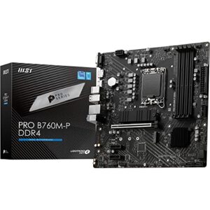Placa Mãe MSI PRO B760M-P DDR4 (LGA 1700/4xDDR4/HDMI/DP/VGA/M.2/USB 3.2)