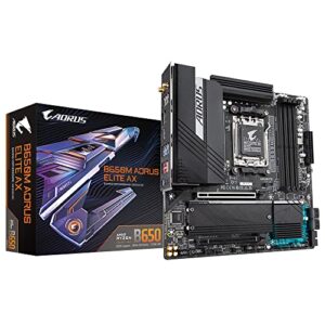 PLACA MAE GIGABYTE B650M AORUS ELITE AX DDR5 WIFI SOCKET AMD AM5 RYZEN SERIE 7000 - B650M A ELITE AX