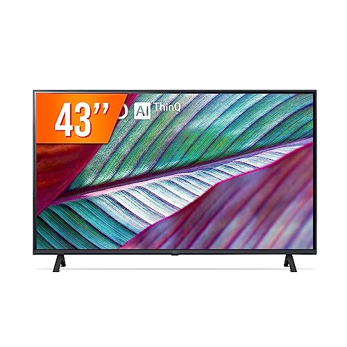 Smart TV LG 43" 4K 43UR781C webOS 23, Wi-Fi, Inteligência Artificial ThinQ, built-in, Google Assistente, Alexa AppleAirplay & HomeKit Design Ultrafino