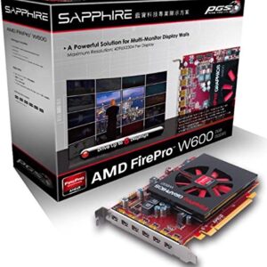 Placa gráfica Sapphire AMD FirePro W600 2GB GDDR5 6 Mini DisplayPort Eyefinity 6 Edição PCI-Express 100-505835