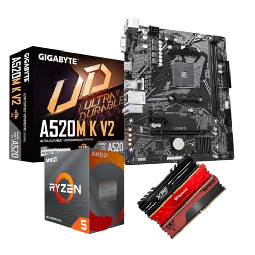 KIT UPGRADE ADMD RYZEN 5 5600GT 4.6GHZ TURBO + PLACA MÃE A520M-K + 16gb 3200MHZ - RADEON VEGA 7