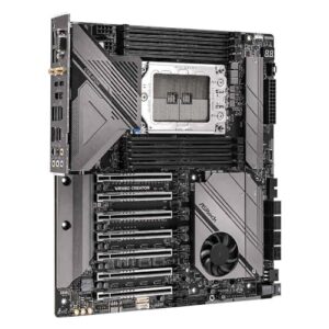 ASRock MB WRX80 Creator R2.0 R - Placa-mãe AMD Ryzen Threadripper PRO 3000WX/5000WX Series, 8 Fases de Potência, DDR4 4533+(OC), 7 PCIe 4.0 x16