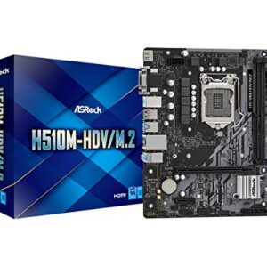 Placa Mãe AsRock H510M-HDV/M.2 (LGA 1200/2xDDR4/HDMI/VGA/DVI-D/M.2/USB 3.2)