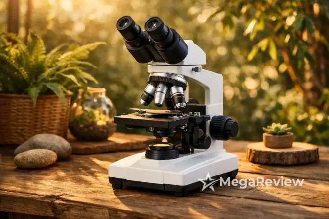 Microscópio binocular Herwicm 2500x no menor preço na Amazon
