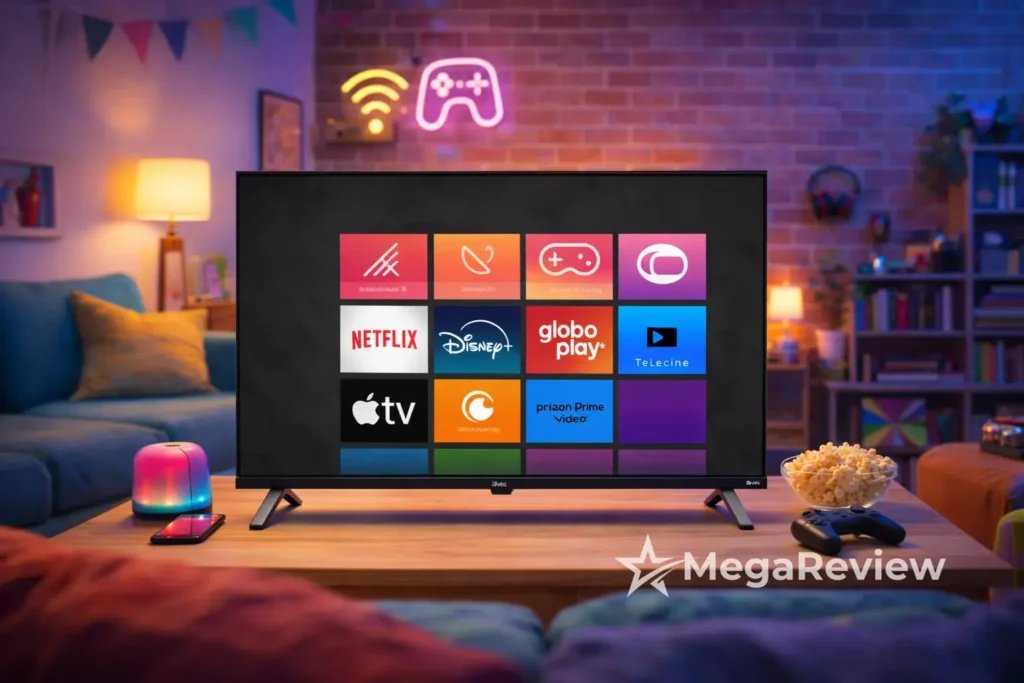 Smart TV 40" AOC Roku TV com oferta na Amazon