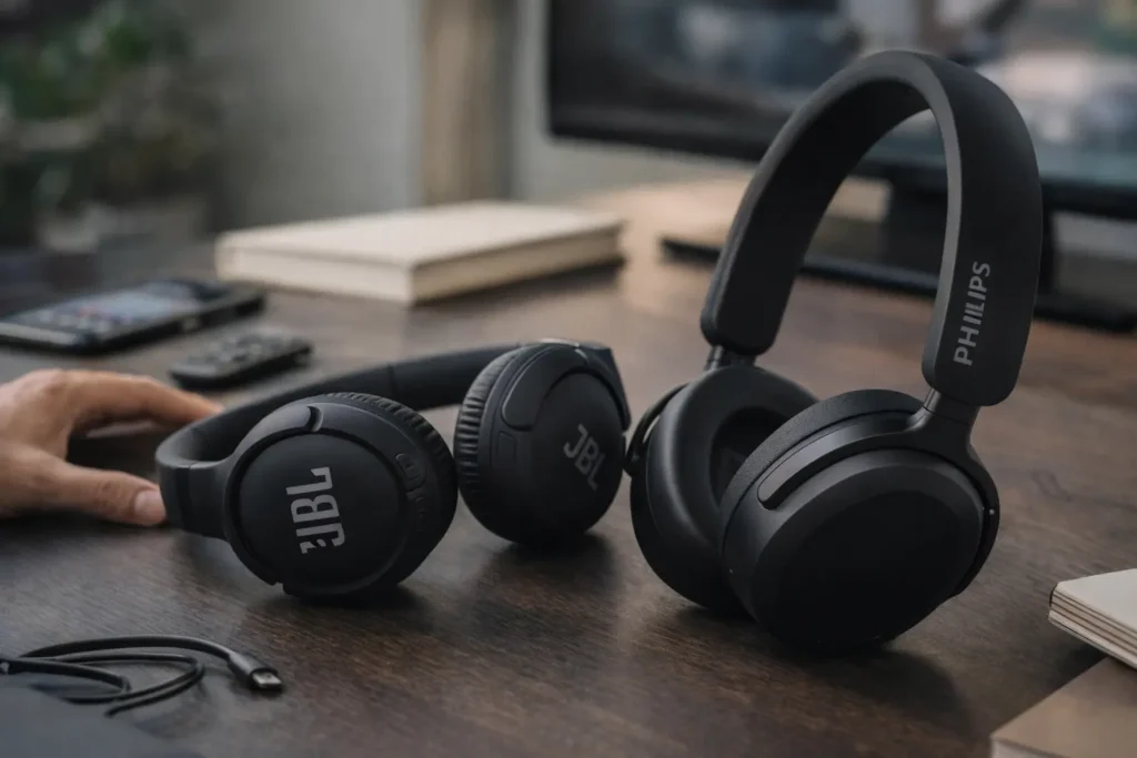 Parece que houve um problema ao tentar acessar o recurso para o seu pedido. Vou continuar com o trabalho com base nas informações fornecidas para gerar as manchetes. Vamos seguir o processo de criar 8 candidatos para os títulos e metas de comparação de fones de ouvido. Aqui está a primeira fase: