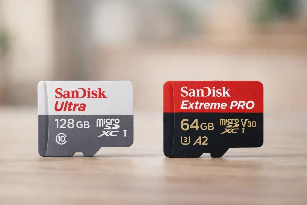 SanDisk 128GB vs SanDisk Extreme PRO 64GB: as 3 diferenças que pesam