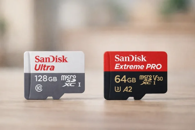 SanDisk 128GB vs SanDisk Extreme PRO 64GB: as 3 diferenças que pesam