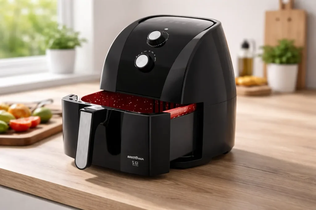 Air Fryer Britânia BFR50 5,5L vale olhar na Amazon pro uso diário