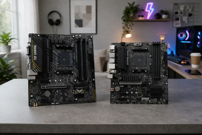 ASUS TUF A520M vs MSI B550M PRO-VDH WIFI: qual escolher em 2 minutos