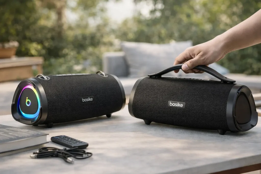 Basike 160W RGB vs Basike 160W Bluetooth 5.3: mudou o quê de verdade?
