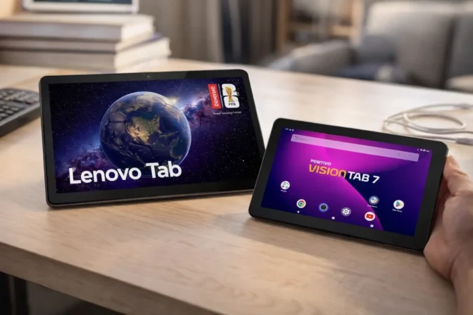 Tablet Lenovo Tab 10.1¨ vs Tablet Positivo Vision TAB 7: o que muda no dia a dia?