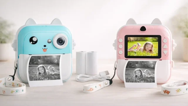 Câmera Digital Infantil Portátil Azul vs Rosa: o que muda no visual