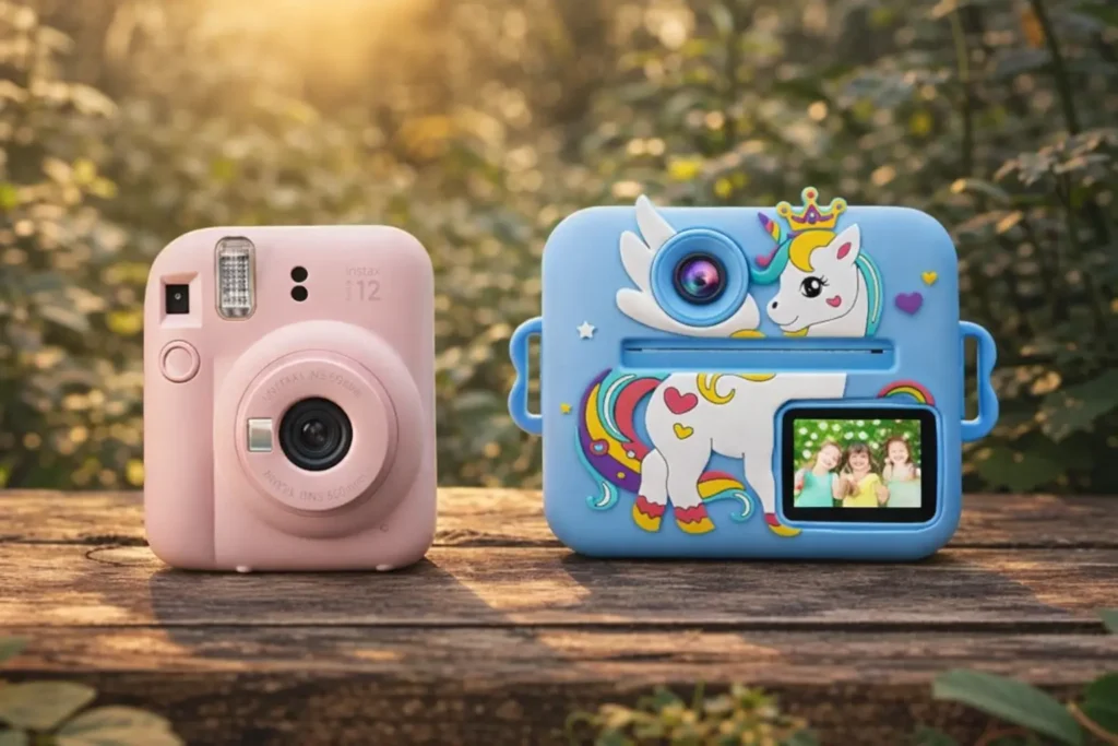 Instax Mini 12 vs ANTUVI Infantil: diferenças que importam