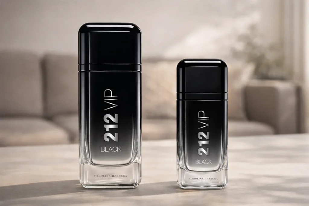 212 Vip Black Carolina Herrera 100ml vs 212 Vip Black Carolina Herrera 200ml: Diferenças de tamanho e preço