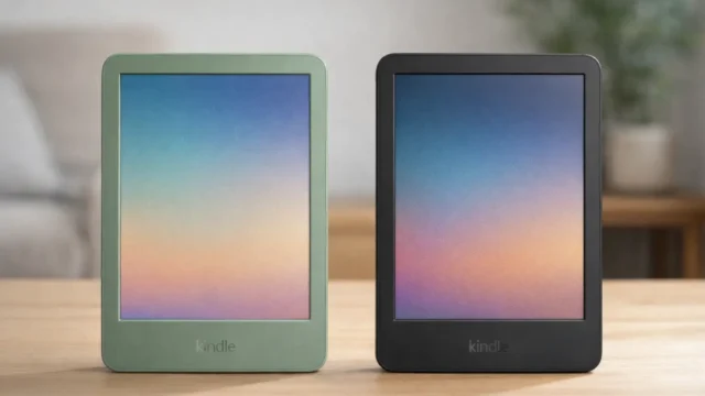 Kindle 16 GB (Verde) vs Kindle 16 GB (Preto): O que muda na tela e nas cores?