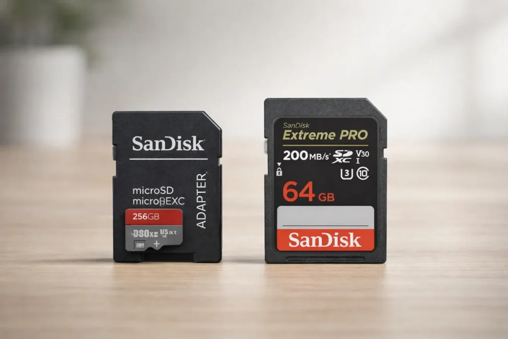 Cartão de Memória SanDisk Ultra 256GB vs SanDisk Extreme PRO 64GB: Diferenças que importam