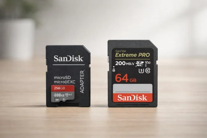 Cartão de Memória SanDisk Ultra 256GB vs SanDisk Extreme PRO 64GB: Diferenças que importam
