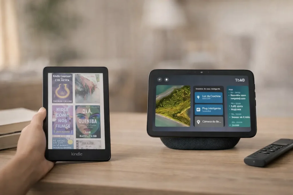 Kindle Colorsoft Signature Edition vs Echo Show 8: Qual é o mais completo?