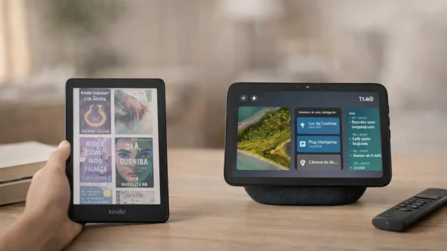 Kindle Colorsoft Signature Edition vs Echo Show 8: Qual é o mais completo?