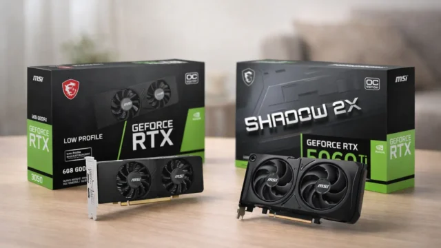 MSI RTX 3050 LP 6G OC vs MSI RTX 3050 LP 6G OC: o que muda no dia a dia?