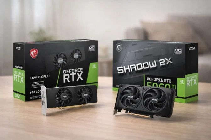 MSI RTX 3050 LP 6G OC vs MSI RTX 3050 LP 6G OC: o que muda no dia a dia?