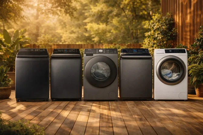 Máquinas de lavar e secadoras: 5 opções para atender às suas necessidades em 2026