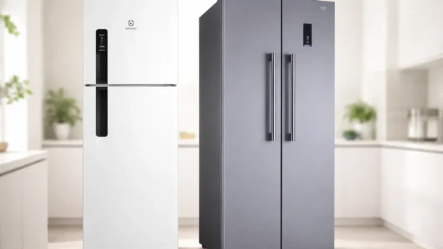 Electrolux Geladeira Electrolux Frost Free 380L AutoSense Duplex Branca (TF41) 127V vs Geladeira Refrigerador HQ Frost Free Side By Side 460 Litros Cinza HQ-460SBSFF (127V): O que muda no uso diário?