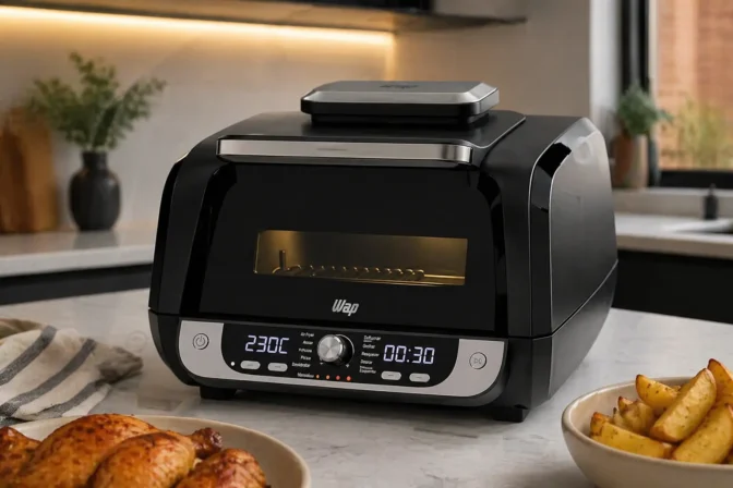 WAP Fritadeira Elétrica Air Fryer Barbecue Digital 12 em 1 10L 1800W vs WAP Fritadeira Elétrica Air Fryer Barbecue Digital 12 em 1 10L 1700W: o que muda no dia a dia?
