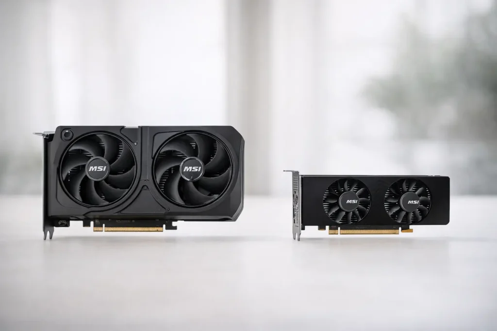 MSI RTX 3050 LP 6G vs RTX 3050 LP 6G: decisão rápida
