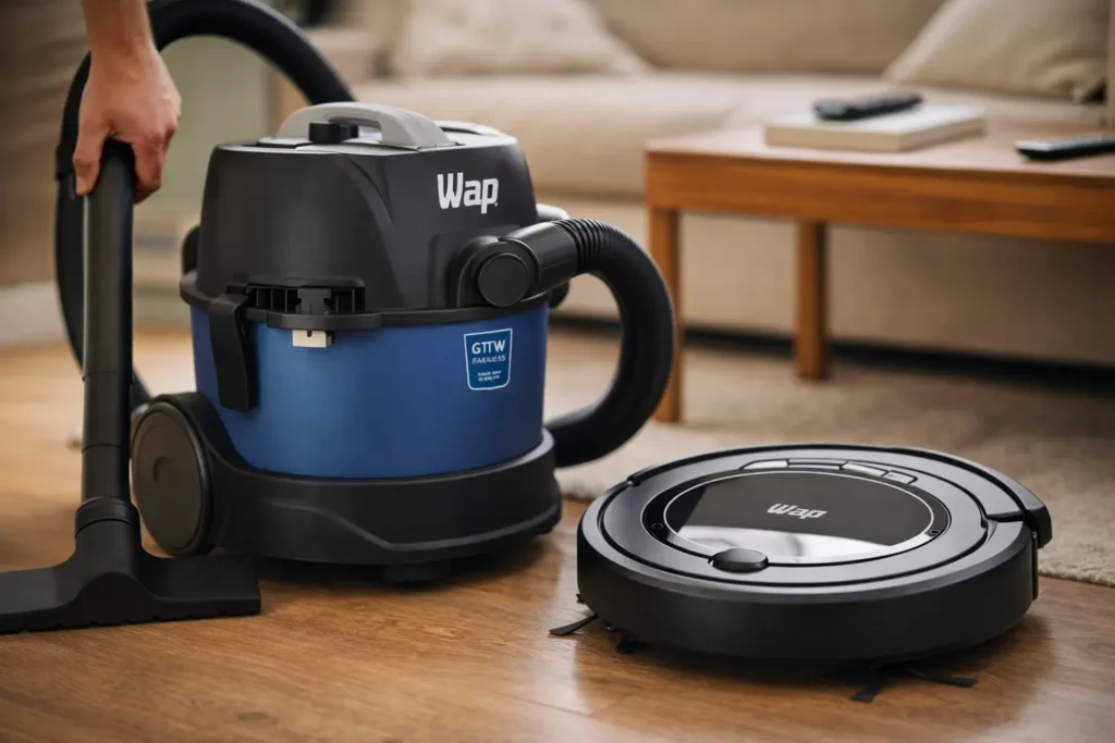 WAP Robot W90 vs WAP GTW Bagless: o que muda no uso real