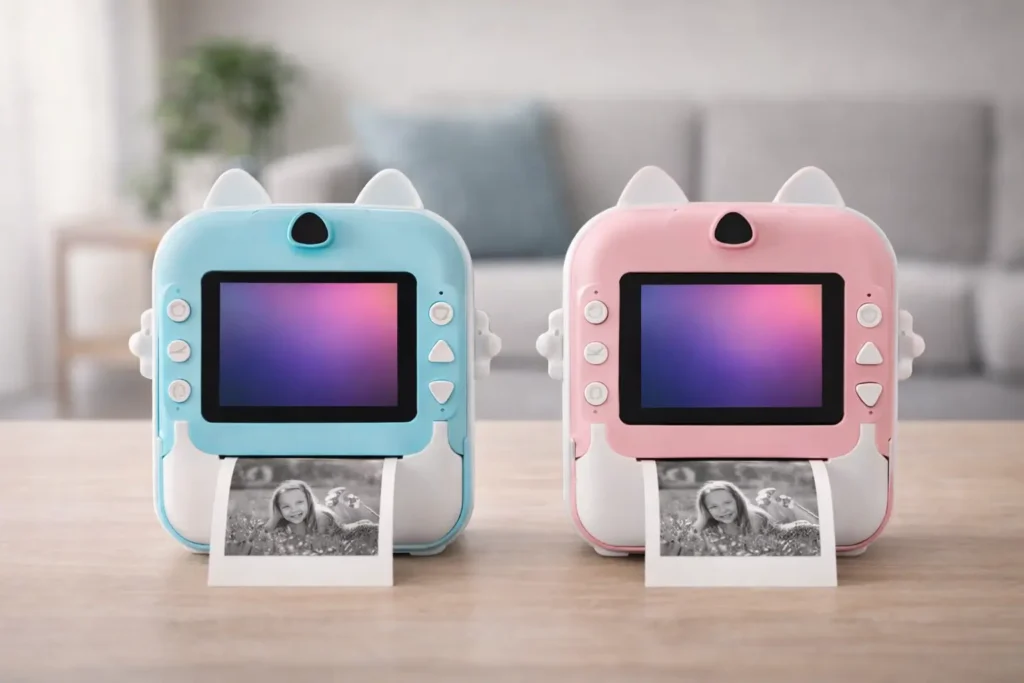 Câmera Digital Infantil Portátil 20MP Azul vs Câmera Digital Infantil Portátil 20MP: O que muda no uso real