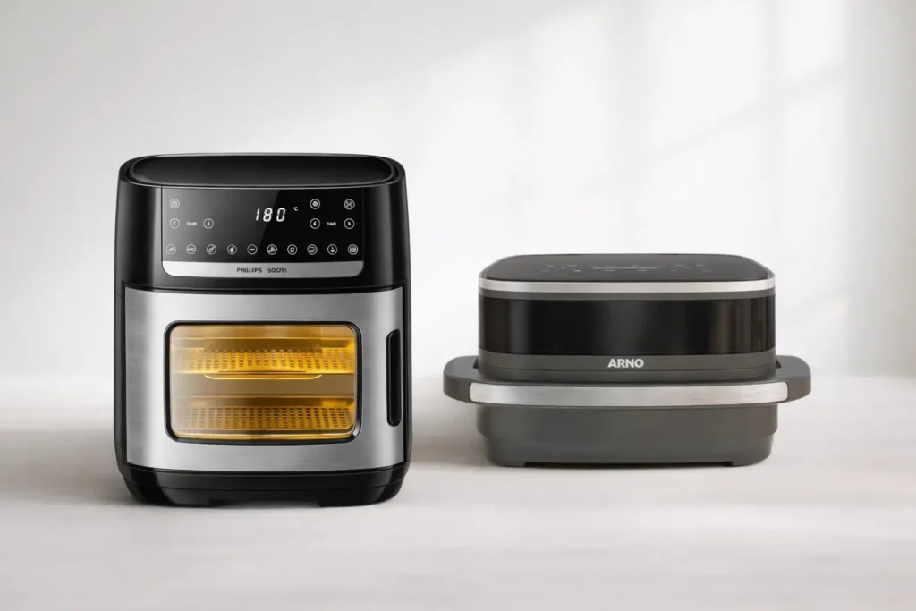 Walita 5000 vs Arno Easy Fry Extra: vantagens e limites