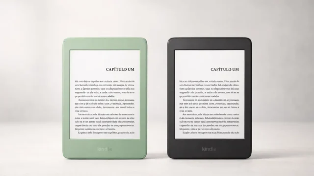Kindle 16 GB (Verde) vs Kindle 16 GB (Preto): Diferenças essenciais na cor e design