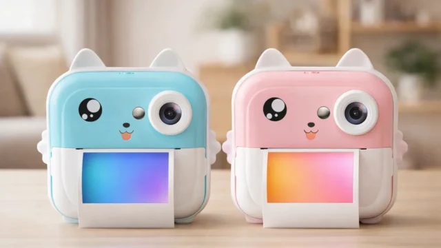 Câmera Digital Infantil Portátil 20MP Azul vs Câmera Digital Infantil Portátil 20MP: Diferenças de cor e design