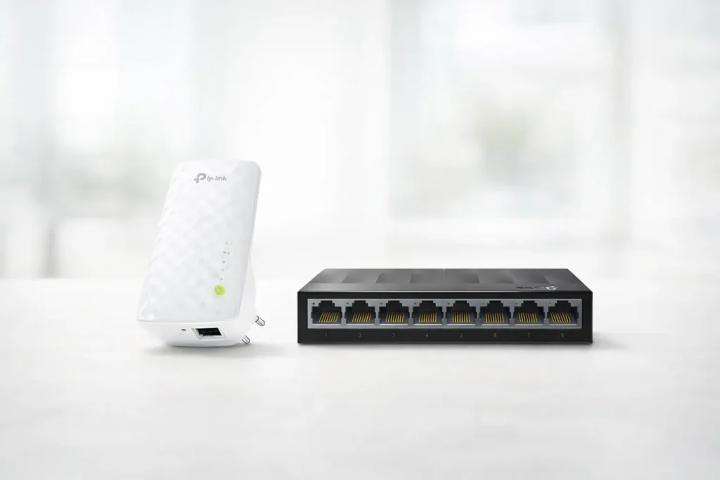 TP-Link RE200 vs TP-Link LS1008G: Diferenças no desempenho e uso diário