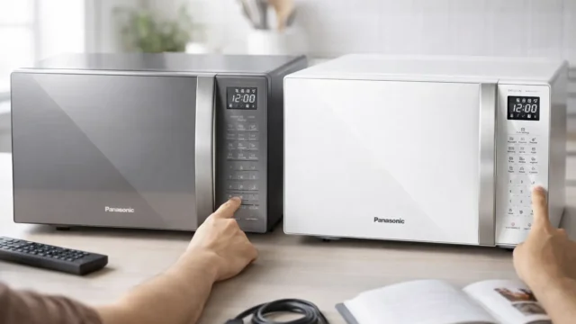 Panasonic Micro-ondas 34L Inox vs Branco: Diferenças que importam